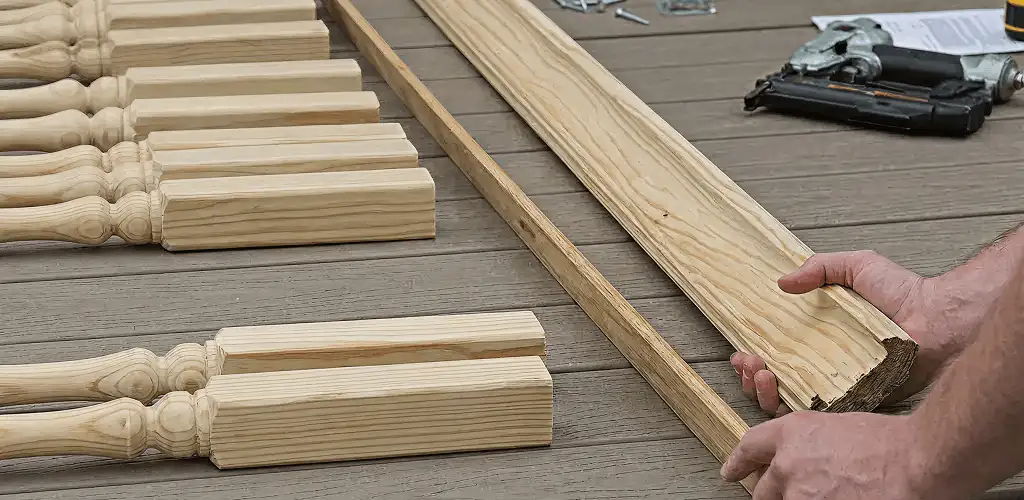Handrail installation materials and wood components for stair rail work in Chicago, IL
